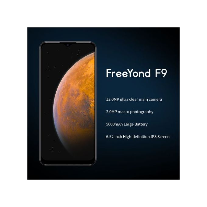 FreeYond F9,2GB+64GB,6.52" Smartphone,4G,5000mAh,Black