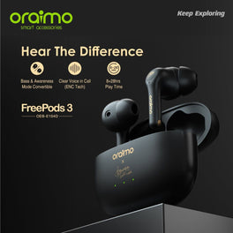 Oraimo FreePods-3 2Baba Edition BT5.2 Wireless Stereo Earbuds ENC Calling Noise Cancellation